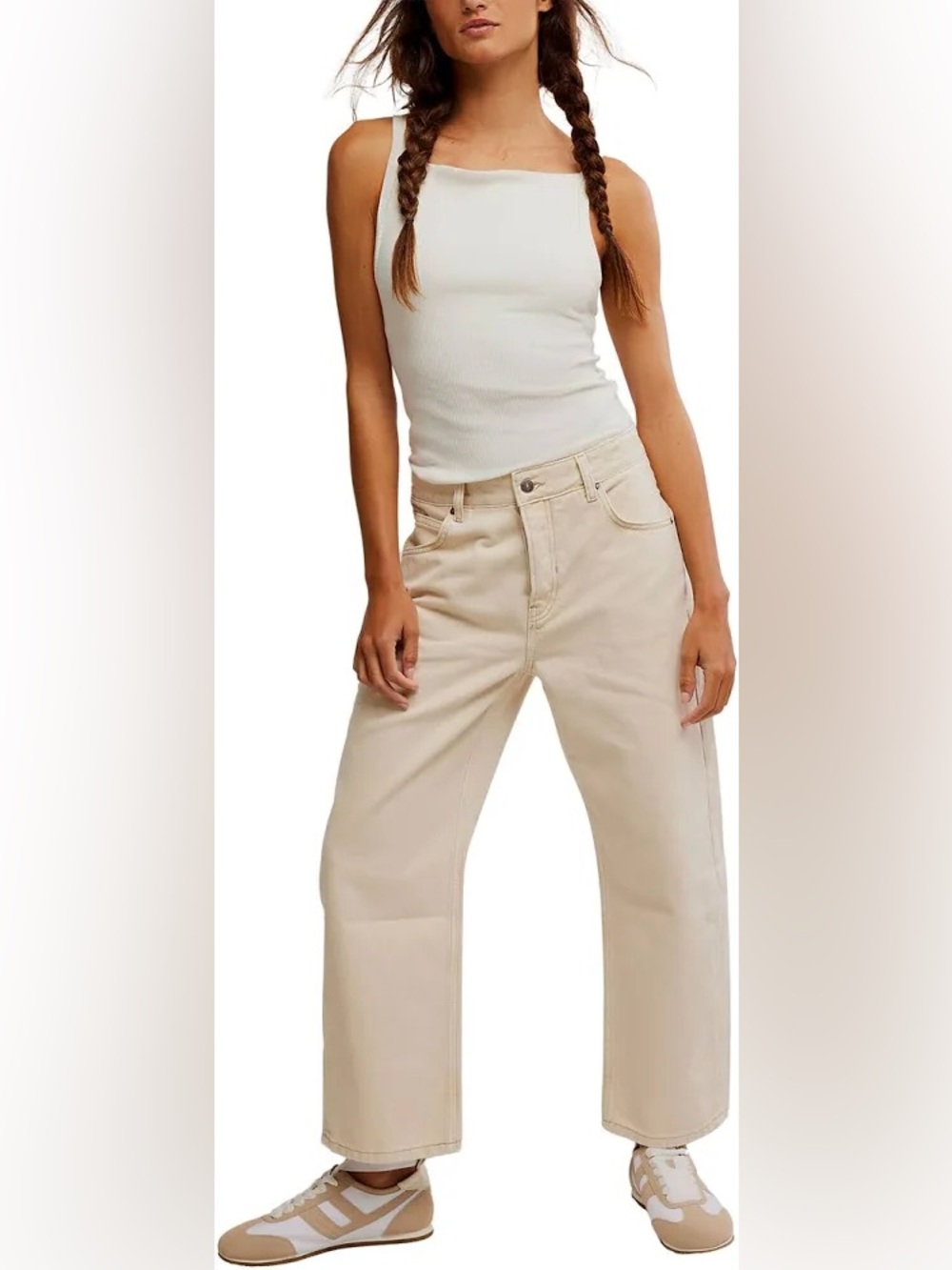 Free People Women's Deep Trance Dropped Boyfriend Barrel Jeans